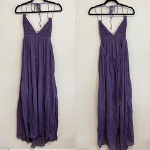 Free People Flowy Maxi Dress Purple Size XS